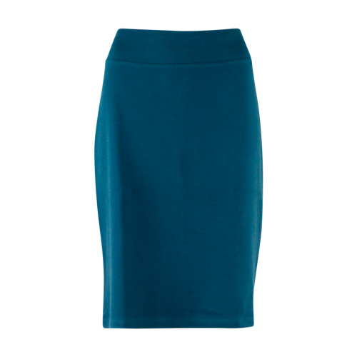 SKIRT BASIC JAQUARD DEEP TEAL