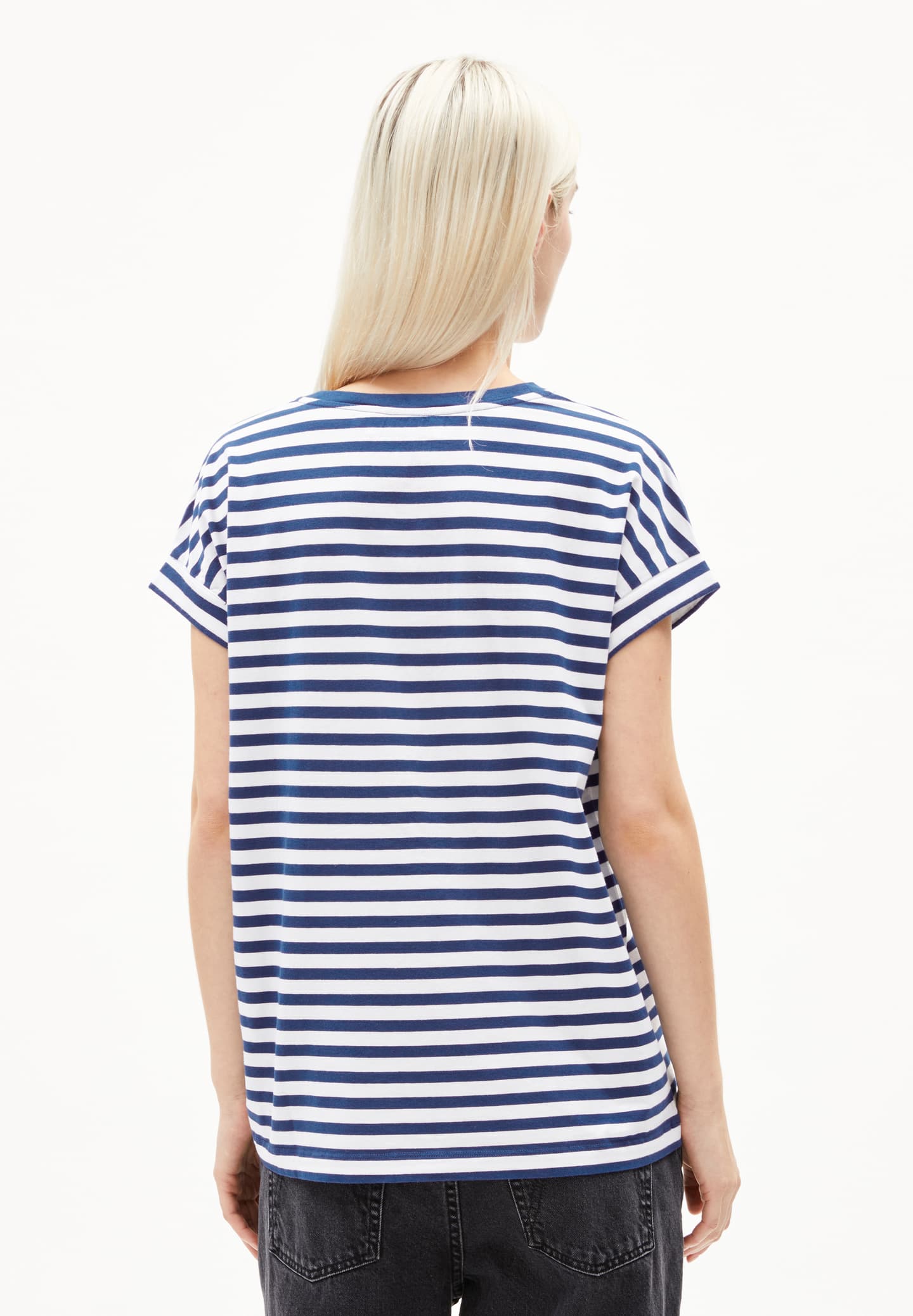 IDAARA STRIPES WHITE-LAPIS BLUE