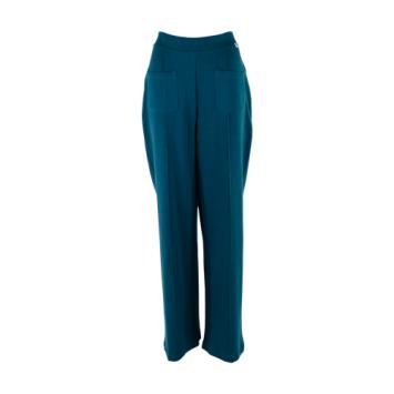 PANTS FENNA JAQUARD DEEP TEAL