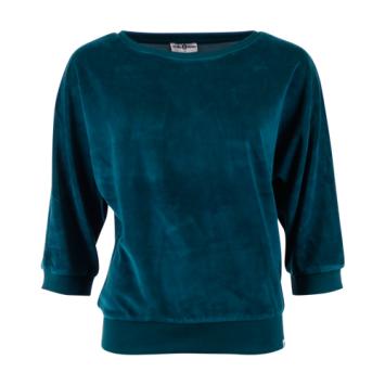 SWEATER SYBILLE VELVET DEEP TEAL