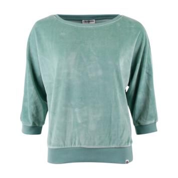 SWEATER SYBILLE VELVET MALACHITE GREEN